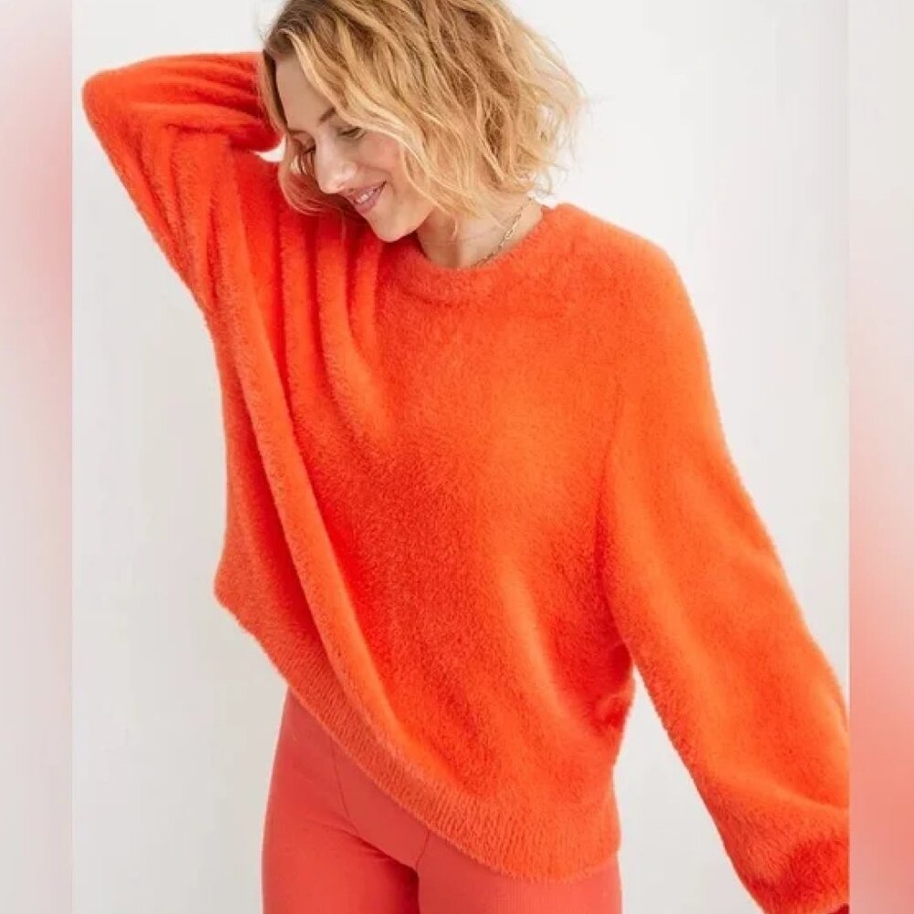 Aerie flurry oversized crew sweater